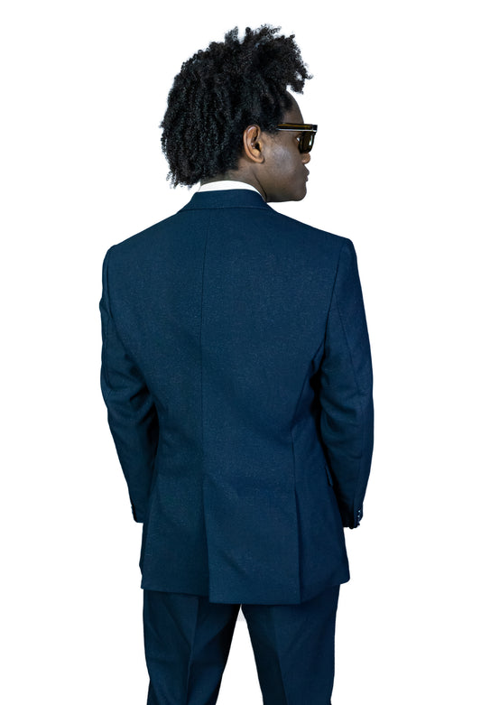 Costume Milano Mid Night Blue Slim – Terno Azul Marinho em Polilã Premium