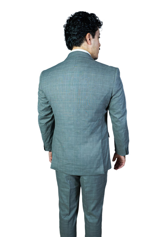 Costume Slim Verona Grey – Cinza Windowpane | Notório Suits